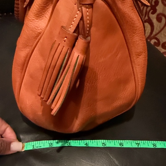 Dooney & Bourke Tan Florentine Leather Satchel Bag - Picture 11 of 12